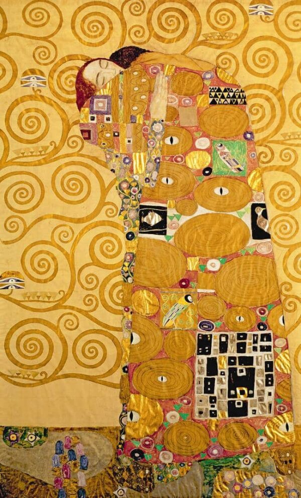 Die Erfüllung – Gustav Klimt Beliebte Bilder 70x120