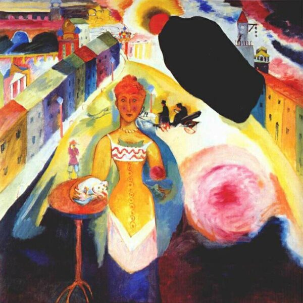 Dame in Moskau – Wassily Kandinsky Wassily Kandinsky 70x70