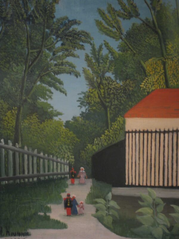 Landschaft im Montsouris Park mit fünf Personen – Henri Rousseau Henri Rousseau 70x85