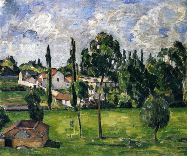 Landschaft mit Wasserlinie, ca. 1879 – Paul Cézanne Paul Cézanne 85x75