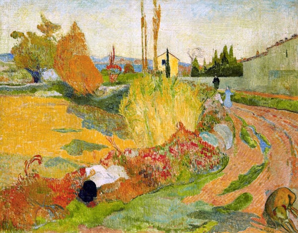 Landschaft in der Nähe von Arles – Paul Gauguin Paul Gauguin 85x75