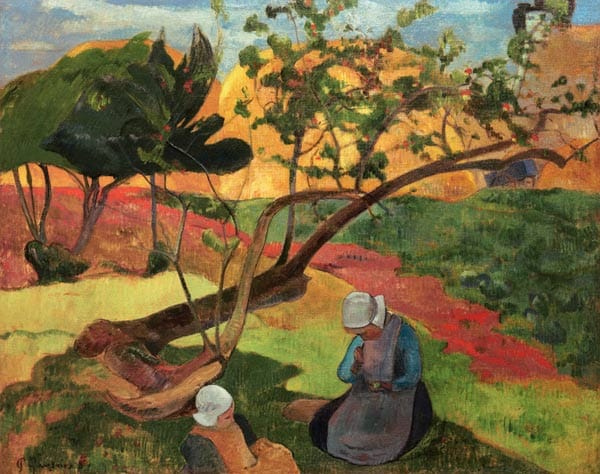 Landschaft mit bretonischen Frauen – Paul Gauguin Paul Gauguin 85x75