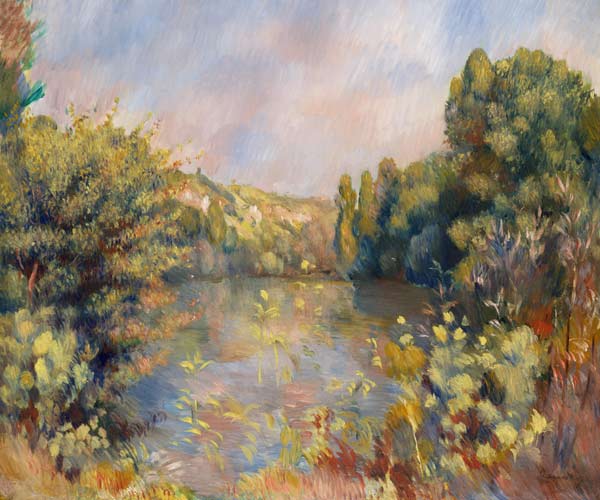 Landschaft am Seeufer – Pierre-Auguste Renoir Pierre-Auguste Renoir 85x75