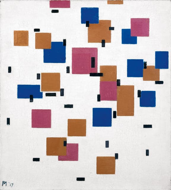 Zusammensetzung in Farbe A – Mondrian Piet Mondrian 70x70