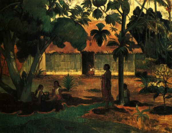 Te raau rahi (Der große Baum) – Paul Gauguin Paul Gauguin 85x75