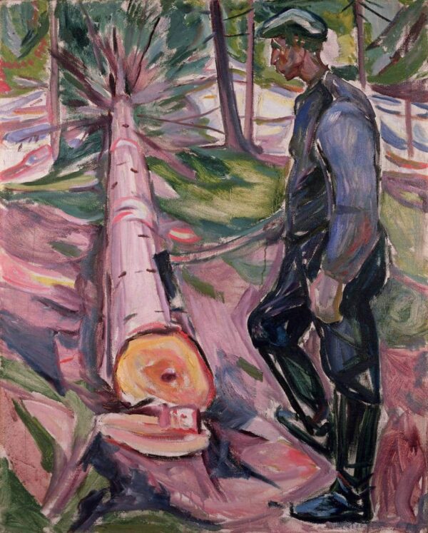 Der Holzfäller – Edvard Munch Edvard Munch 70x85