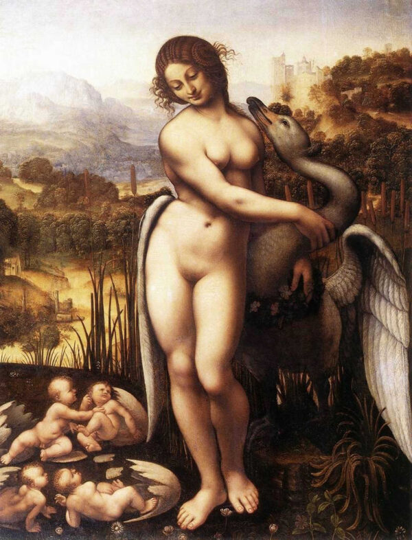 Léda und der Schwan – Leonardo da Vinci Leonardo da Vinci 70x85