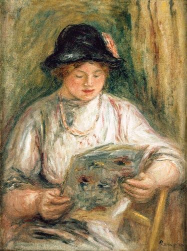 Frau beim Lesen – Pierre-Auguste Renoir Pierre-Auguste Renoir 70x85