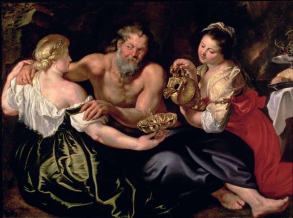 Lot und seine Töchter – Peter Paul Rubens Peter Paul Rubens 85x75