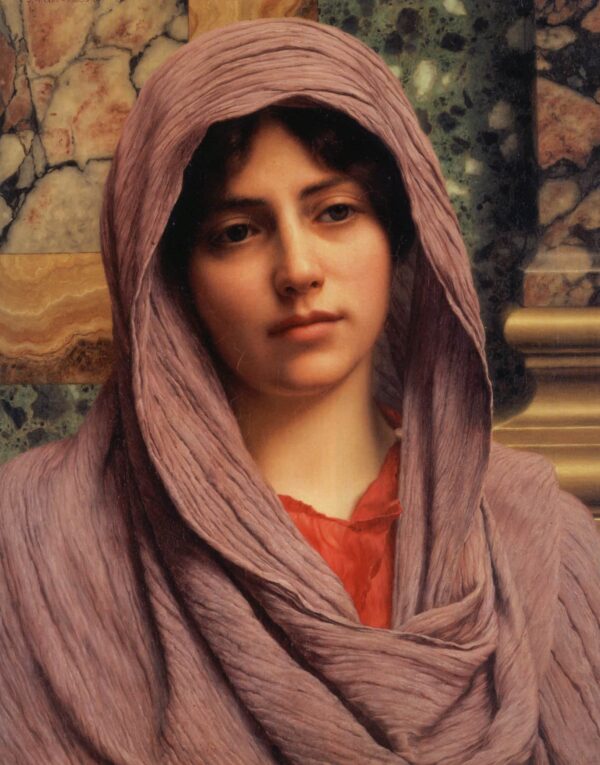 Lycinna – John William Godward (Der Titel bleibt unverändert, da es sich um einen Eigennamen handelt.) John William Godward 70x85