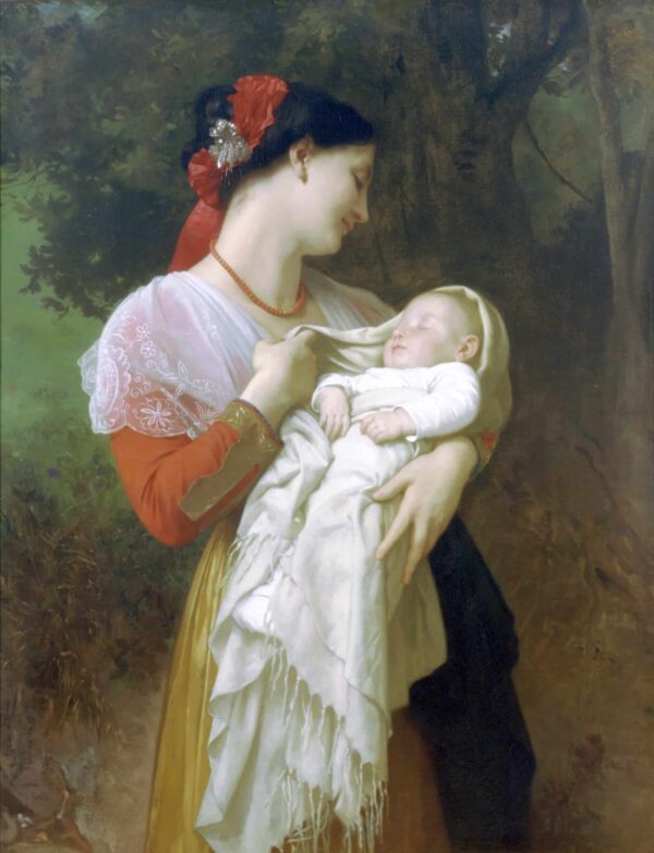 Bewunderung der Mutter – William Bouguereau William Bouguereau 70x85