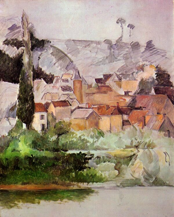 Schloss und Dorf von Medan – Paul Cézanne Paul Cézanne 70x85