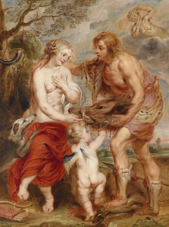 Meleager bietet den Kopf des kalydonischen Ebers Atalanta an – Peter Paul Rubens Peter Paul Rubens 70x85