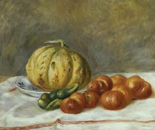 Melone und Tomaten – Pierre-Auguste Renoir Pierre-Auguste Renoir 85x75