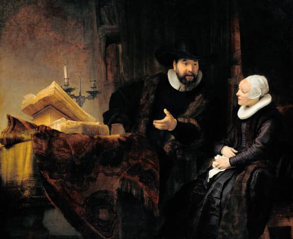 Der mennonitische Prediger Anslo und seine Frau – Rembrandt van Rijn Rembrandt van Rijn 85x75