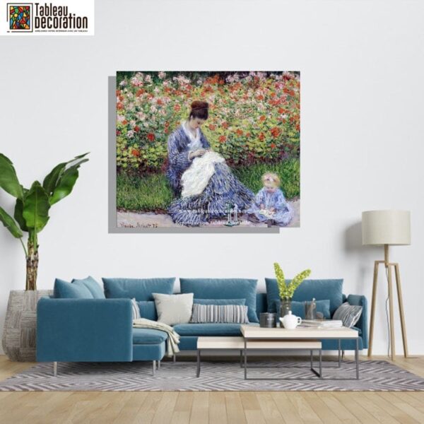 Camille Monet und das Kind im Garten – Claude Monet Claude Monet 85x75 6