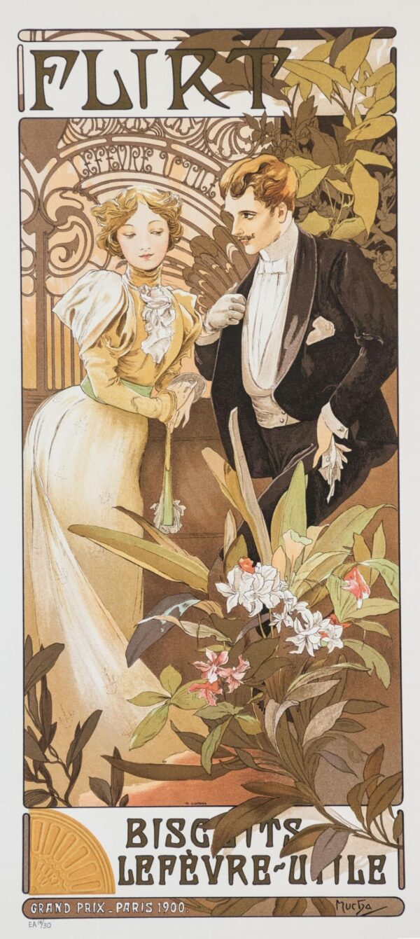 Flirt Lefevre Utile – Mucha Alfons Mucha 70x160