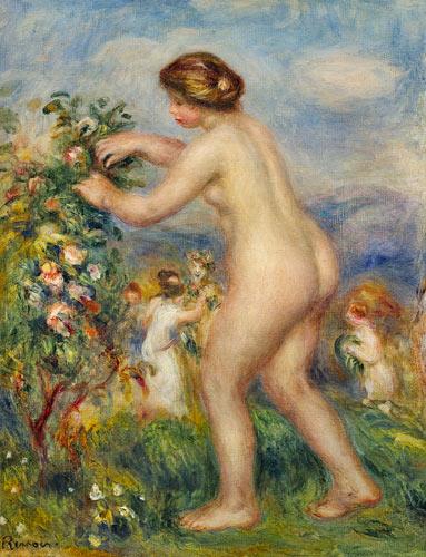 Junge Frau nackt in der Landschaft – Pierre-Auguste Renoir Pierre-Auguste Renoir 70x85