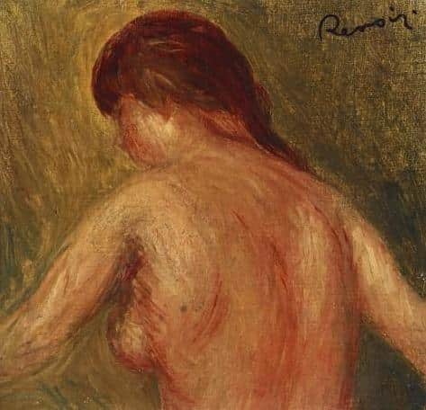 Torse einer nackten Frau, von hinten – Pierre-Auguste Renoir Pierre-Auguste Renoir 70x70