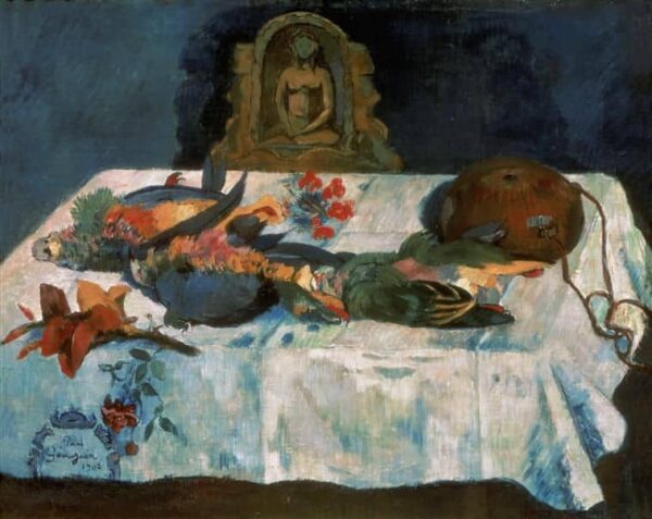 Stillleben mit exotischen Vögeln – Paul Gauguin Paul Gauguin 85x75