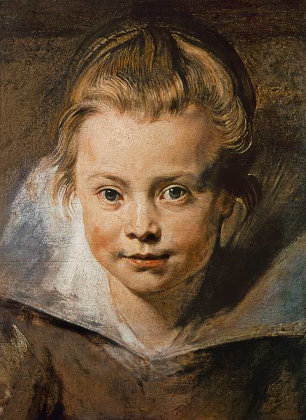 „Kopf eines Kindes (Clara-Serena Rubens) um 1616 – Peter Paul Rubens“ Peter Paul Rubens 70x105