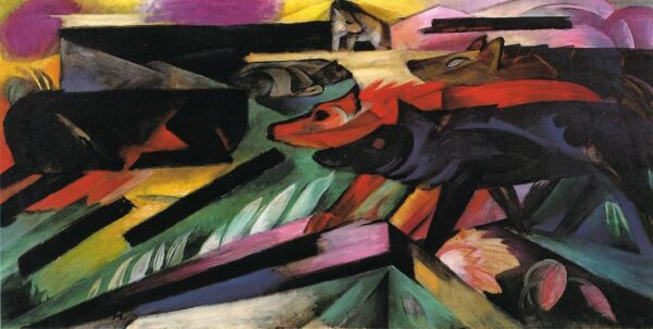 Die Wölfe (Balkankrieg) – Franz Marc Franz Marc 140x70