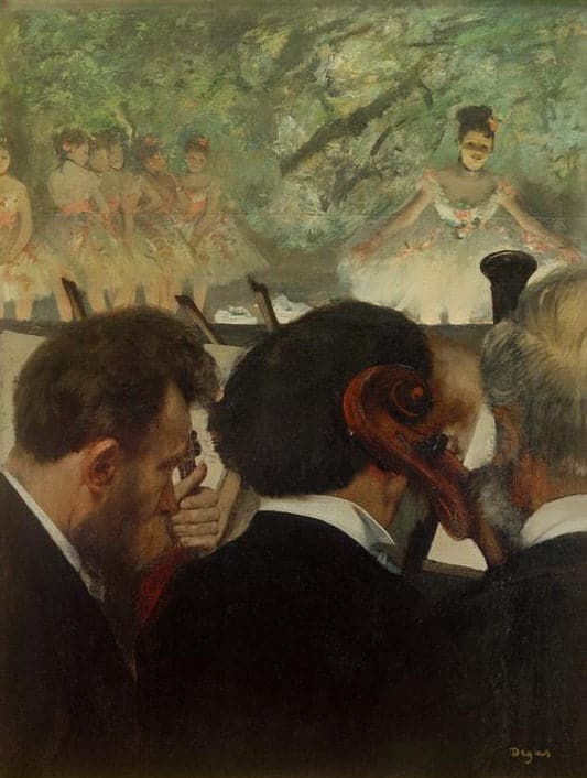 Musiker im Orchester – Edgar Degas Edgar Degas 70x85