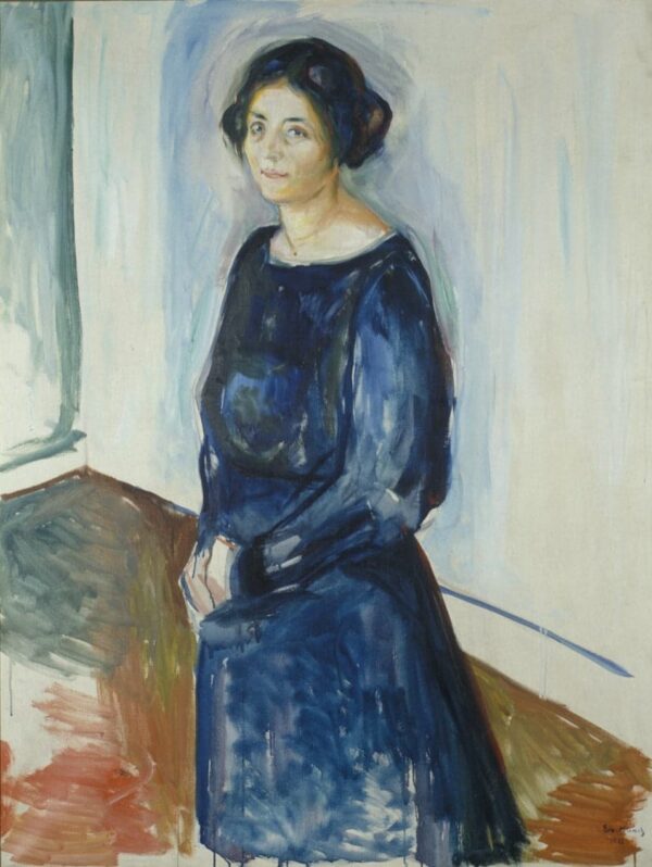 Die Dame in Blau – Edvard Munch Edvard Munch 70x85