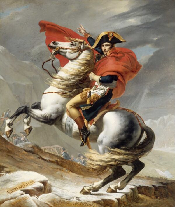 Bonaparte überquert den Großen Sankt Bernhard Pass – Jacques-Louis David Beliebte Bilder 70x85