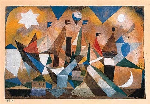 Boote, die segeln und auf den Sturm warten – Paul Klee Paul Klee 105x70