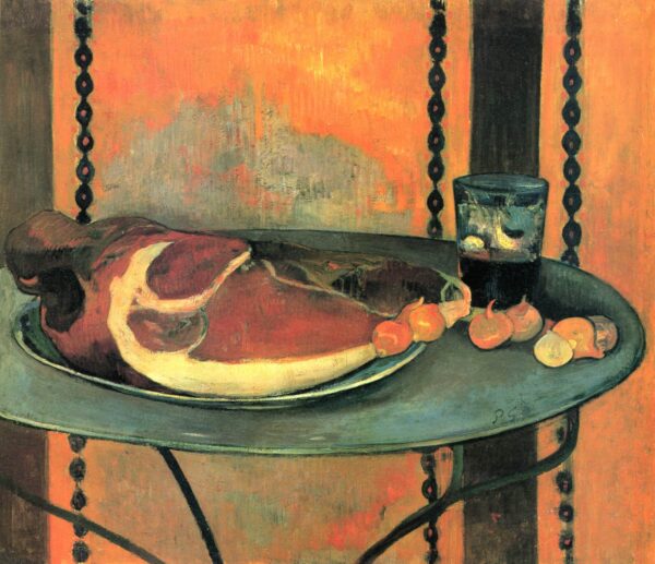 Stillleben mit Schinken – Paul Gauguin Paul Gauguin 85x75