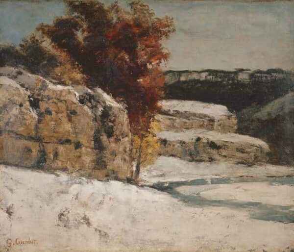 Landschaft im Winter – Gustave Courbet Gustave Courbet 85x75