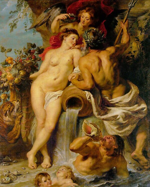 Die Vereinigung von Erde und Wasser – Peter Paul Rubens Peter Paul Rubens 70x85