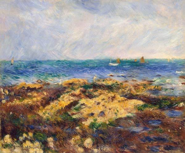 Niedrigwasser in Yport – Pierre-Auguste Renoir Pierre-Auguste Renoir 85x75