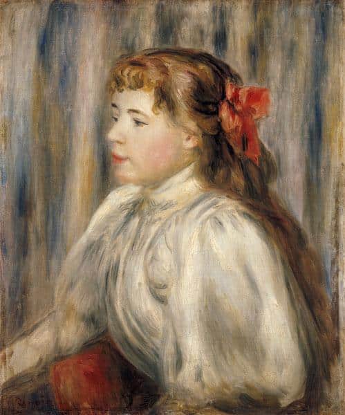 Porträt eines jungen Mädchens – Pierre-Auguste Renoir Pierre-Auguste Renoir 70x85