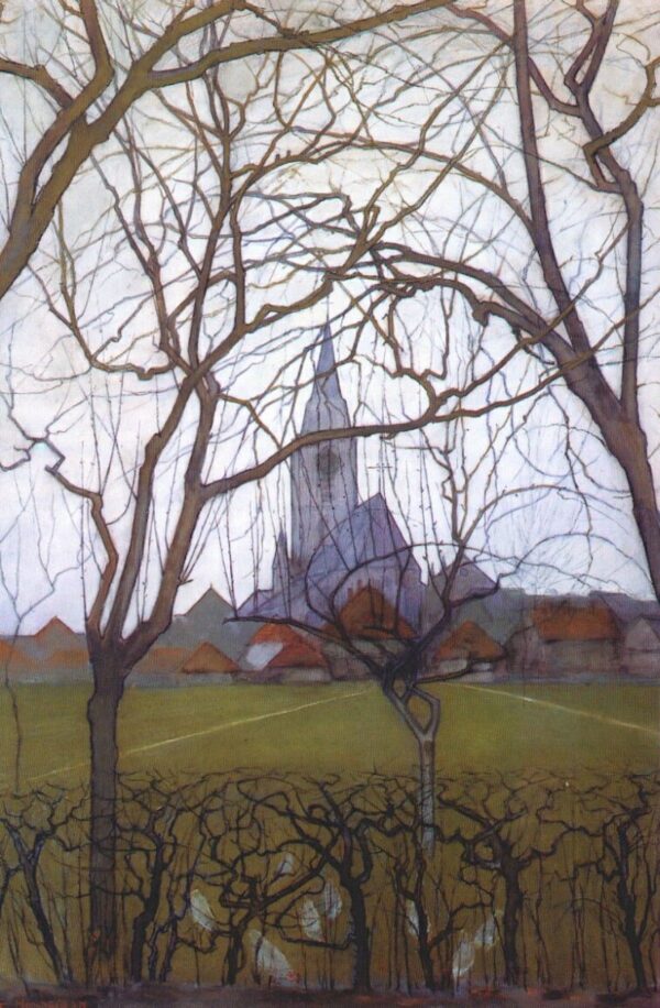 Kirche im Dorf – Mondrian Piet Mondrian 70x105