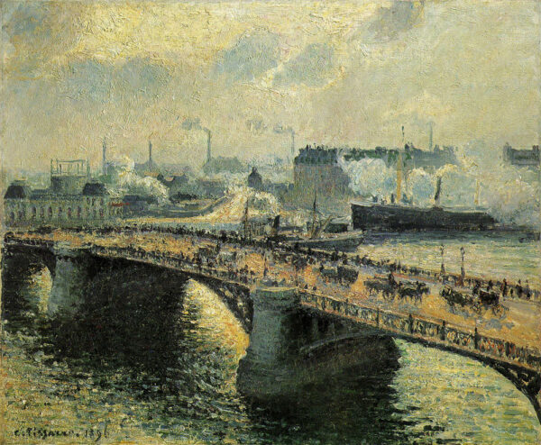 Die Boœeldieu-Brücke in Rouen – Camille Pissarro Camille Pissarro 85x75