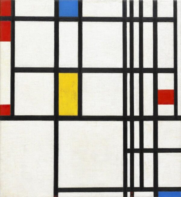 Zusammensetzung in Rot, Blau und Gelb – Mondrian Piet Mondrian 70x70