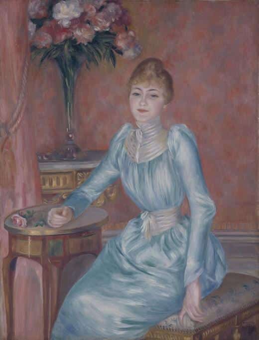 Porträt von Madame de Bonnières (Henriette Arnaud-Gentil, Gräfin de Bonnières) – Pierre-Auguste Renoir Pierre-Auguste Renoir 70x85