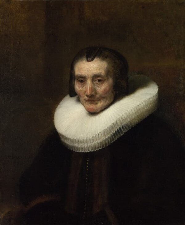 Porträt von Margaretha de Geer, Ehefrau von Jacob Trip – Rembrandt van Rijn Rembrandt van Rijn 70x85