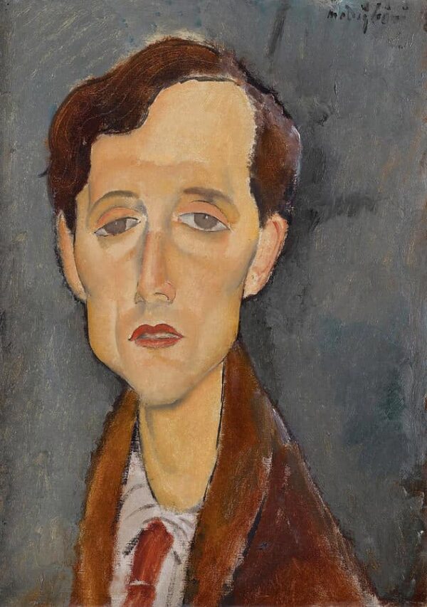 Porträt von Franz Hellens – Amedeo Modigliani Amedeo Modigliani 70x105