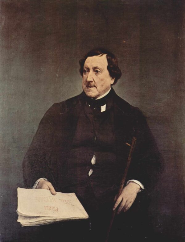 Porträt von Gioacchino Rossini – Francesco Hayez Francesco Hayez 70x85