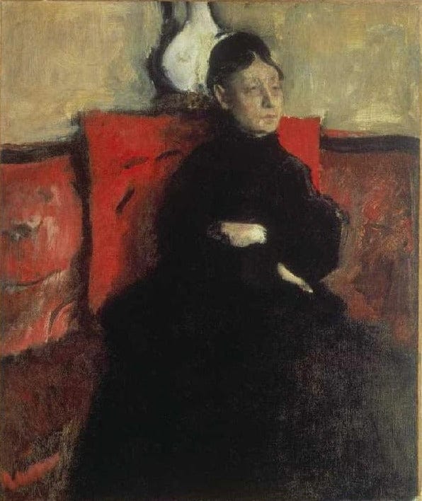 Porträt der Herzogin von Montejasi-Cicerale, der Tante des Künstlers – Edgar Degas Edgar Degas 70x85