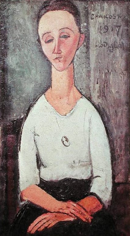 Porträt von Madame Chakowska – Amadeo Modigliani 70x105