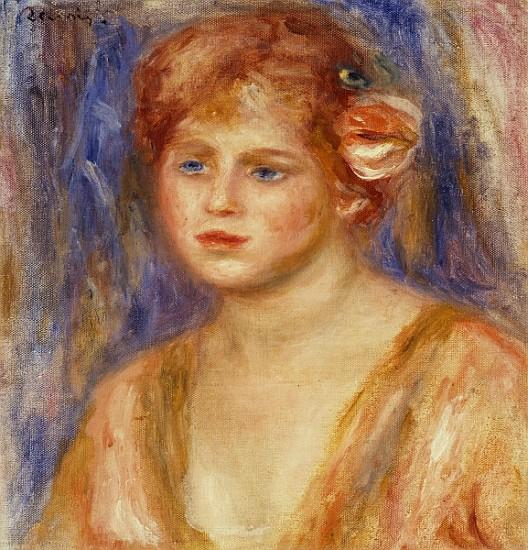 Porträt eines jungen Mädchens von Pierre-Auguste Renoir Pierre-Auguste Renoir 70x70