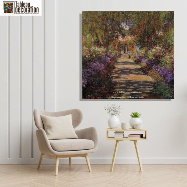 Die Straße von Giverny – Claude Monet Claude Monet 70x70 5