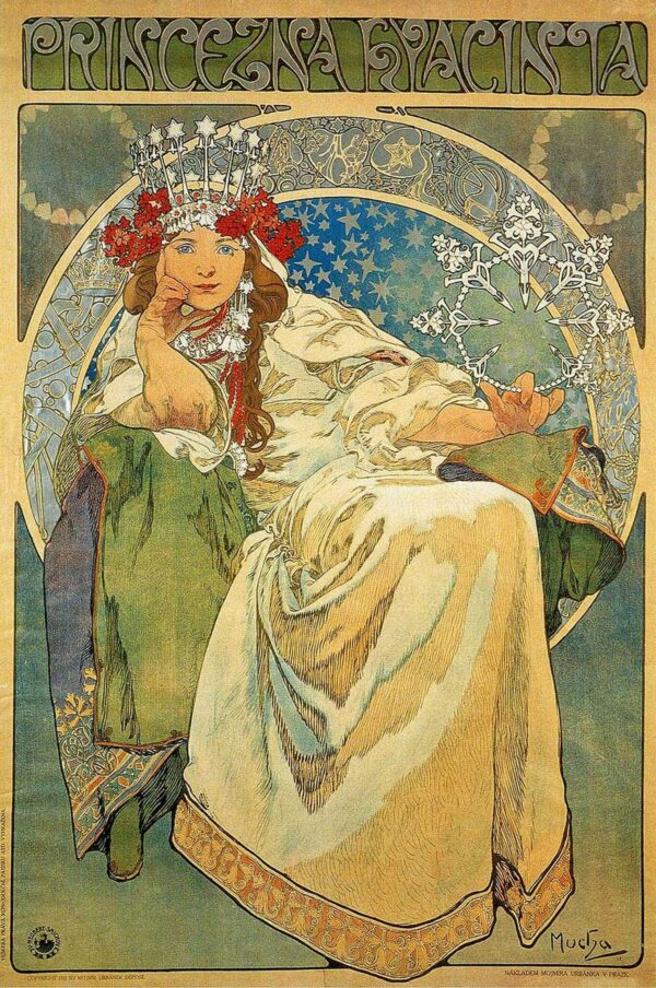 Prinzessin Hyazinthe – Mucha Alfons Mucha 70x105