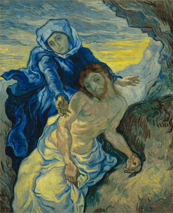 Pietà (nach Delacroix) – Van Gogh Vincent Van Gogh 70x85