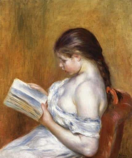 Lesen von Pierre-Auguste Renoir Pierre-Auguste Renoir 70x85