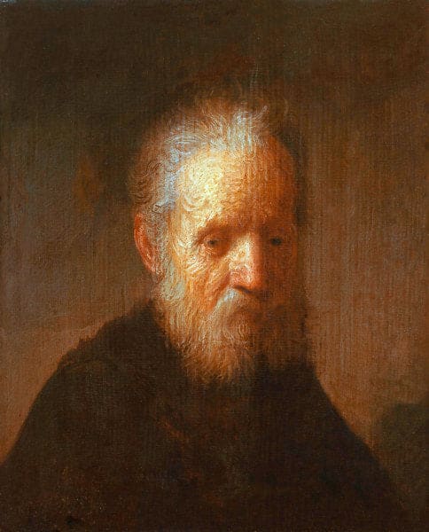 Alter Mann mit Bart – Rembrandt van Rijn Rembrandt van Rijn 70x85